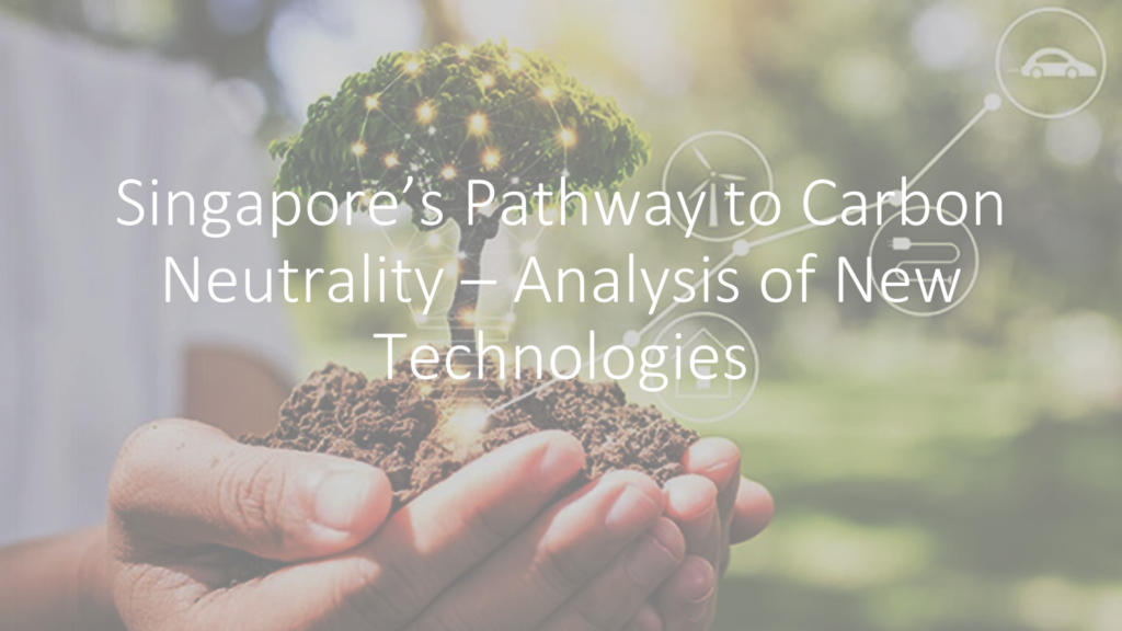 Singapore Pathway to Carbon Neutrality